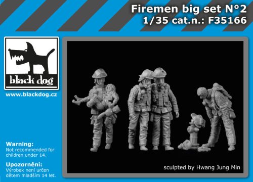 Black Dog F35166 Firemen big set N°2 dioráma makett kiegészítő (1/35)