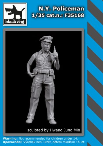 Black Dog F35168 N.Y. Policeman dioráma makett kiegészítő (1/35)