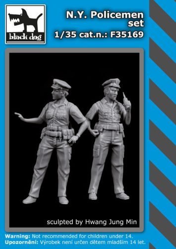 Black Dog F35169 N.Y. Policemen set dioráma makett kiegészítő (1/35)