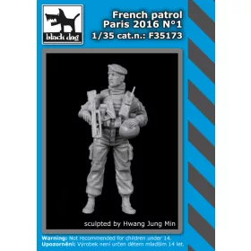   Black Dog F35173 French patrol Paris 2016 N°1 dioráma makett kiegészítő (1/35)