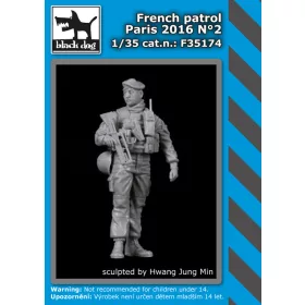   Black Dog F35174 French patrol Paris 2016 N°2 dioráma makett kiegészítő (1/35)