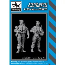   Black Dog F35175 French patrol Paris 2016 set dioráma makett kiegészítő (1/35)