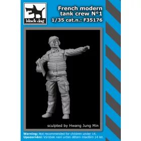   Black Dog F35176 French modern tank crew N°1 dioráma makett kiegészítő (1/35)