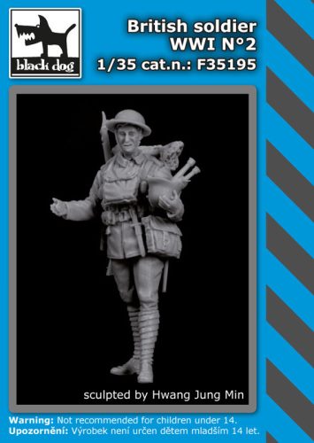 Black Dog F35195 British soldier WW I N°2 dioráma makett kiegészítő (1/35)