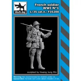   Black Dog F35200 French soldier WW I dioráma makett kiegészítő (1/35)