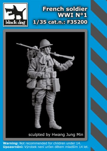 Black Dog F35200 French soldier WW I dioráma makett kiegészítő (1/35)