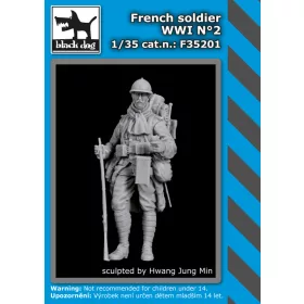   Black Dog F35201 French soldier WW I dioráma makett kiegészítő (1/35)