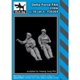   Black Dog F35203 Delta Force FAV crev dioráma makett kiegészítő (1/35)