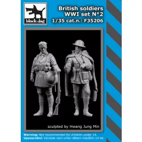   Black Dog F35206 British soldieers WW I set N°2 dioráma makett kiegészítő (1/35)