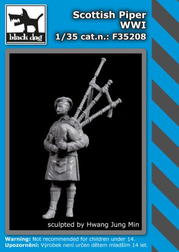 Black Dog F35208 Scottish piper WW I dioráma makett kiegészítő (1/35)