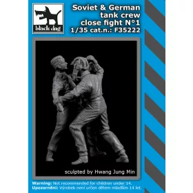   Black Dog F35222 Soviet + German tank crew close fight N°1 dioráma makett kiegészítő (1/35)