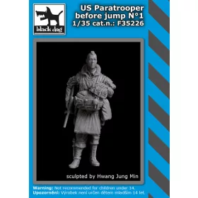   Black Dog F35226 US paratrooper before jump N°1 dioráma makett kiegészítő (1/35)