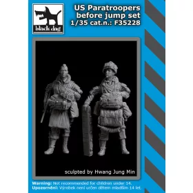   Black Dog F35228 US paratroopers before jump set dioráma makett kiegészítő (1/35)