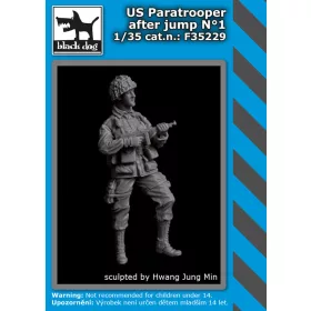   Black Dog F35229 US paratrooper after jump N°1 dioráma makett kiegészítő (1/35)