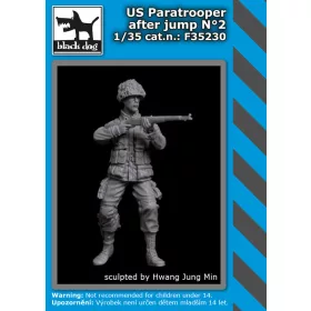   Black Dog F35230 US paratrooper after jump N°2 dioráma makett kiegészítő (1/35)