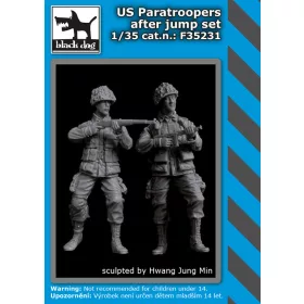   Black Dog F35231 US paratroopers after jump set dioráma makett kiegészítő (1/35)
