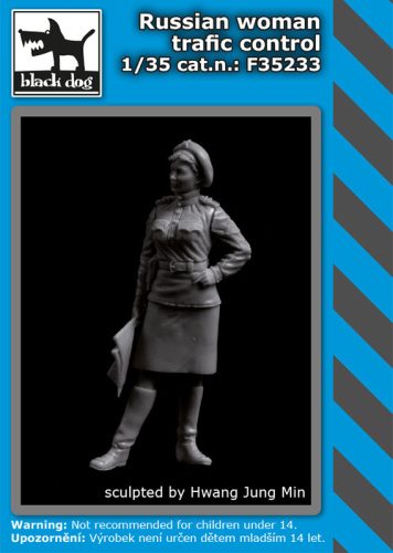 Black Dog F35233 Russian woman trafic control dioráma makett kiegészítő (1/35)