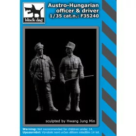   Black Dog F35240 Austro - Hungarian officer & driver dioráma makett kiegészítő (1/35)