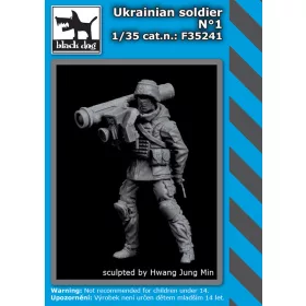   Black Dog F35241 Ukrainian soldier N°1 dioráma makett kiegészítő (1/35)
