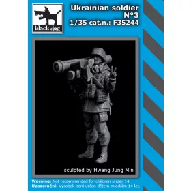   Black Dog F35244 Ukrainian soldier N°3 dioráma makett kiegészítő (1/35)