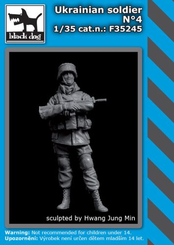 Black Dog F35245 Ukrainian soldier N°4 dioráma makett kiegészítő (1/35)