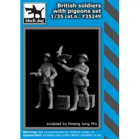   Black Dog F35249 British soldiers with pigeon set dioráma makett kiegészítő (1/35)