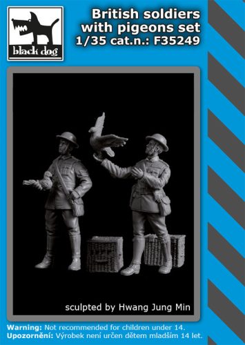 Black Dog F35249 British soldiers with pigeon set dioráma makett kiegészítő (1/35)