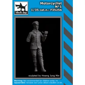   Black Dog F35256 Motorcyclist Nˇ1 dioráma makett kiegészítő (1/35)