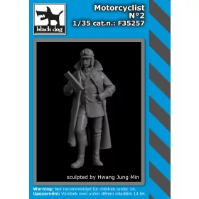   Black Dog F35257 Motorcyclist Nˇ2 dioráma makett kiegészítő (1/35)