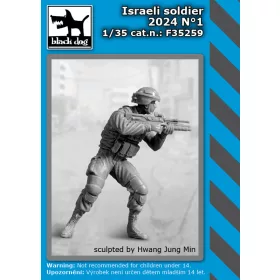   Black Dog F35259 Israeli soldier 2024 N°1 dioráma makett kiegészítő (1/35)