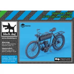   Black Dog M32001 Spencer 1906 dioráma makett kiegészítő (1/32)