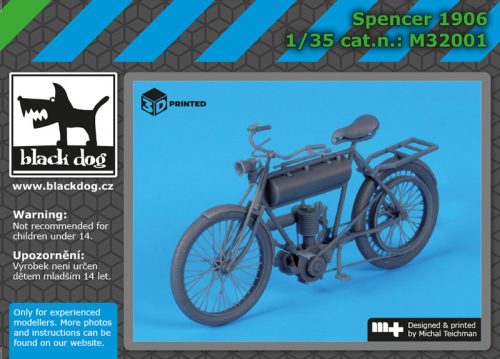 Black Dog M32001 Spencer 1906 dioráma makett kiegészítő (1/32)