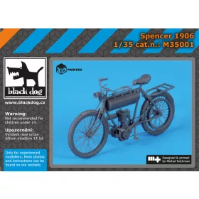   Black Dog M35001 Spencer 1906 dioráma makett kiegészítő (1/35)