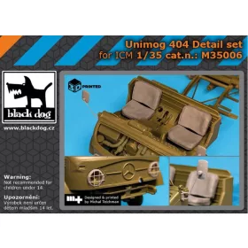  Black Dog M35006 Unimog 404 detail set makett kiegészítő (1/35)