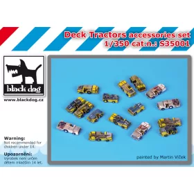  Black Dog S35001 0 Deck tractors accessories set dioráma makett kiegészítő (1/350)