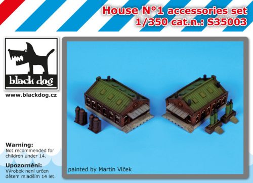 Black Dog S35003 0 House N°1 accessories set dioráma makett kiegészítő (1/350)