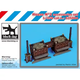   Black Dog S35004 0 House N°2 accessories set dioráma makett kiegészítő (1/350)