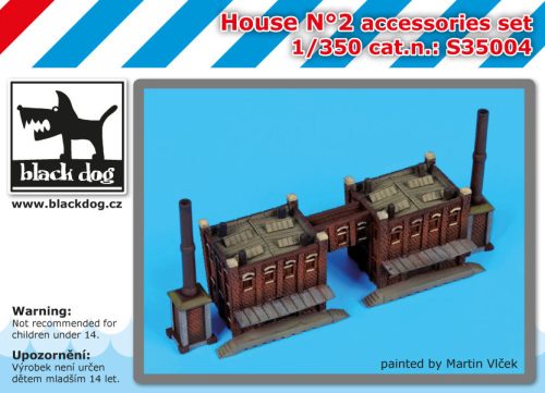 Black Dog S35004 0 House N°2 accessories set dioráma makett kiegészítő (1/350)