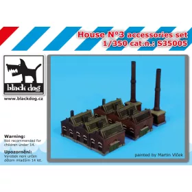   Black Dog S35005 0 House N°3 accessories set dioráma makett kiegészítő (1/350)