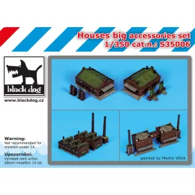   Black Dog S35006 0 Houses big accessories set dioráma makett kiegészítő (1/350)