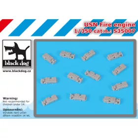   Black Dog S35007 0 USN Fire engine dioráma makett kiegészítő (1/350)