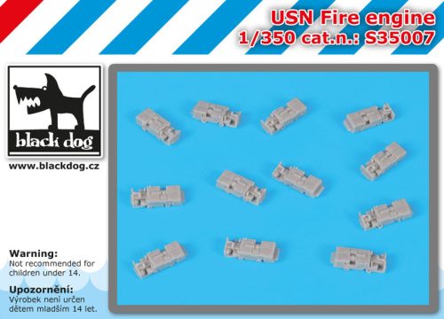 Black Dog S35007 0 USN Fire engine dioráma makett kiegészítő (1/350)