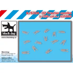   Black Dog S35009 0 AS 32A-32 Tractor combo dioráma makett kiegészítő (1/350)
