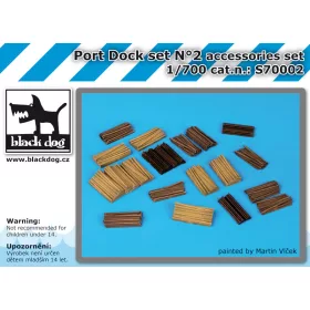   Black Dog S70002 Port dock set N°2 dioráma makett kiegészítő (1/700)