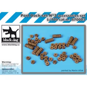   Black Dog S70003 Port dock set N°3 dioráma makett kiegészítő (1/700)