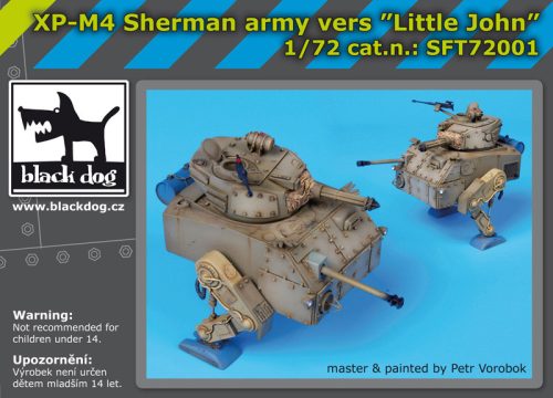 Black Dog SFT72001 XP-M4 Sherman army vers Little John makett dioráma kiegészítő