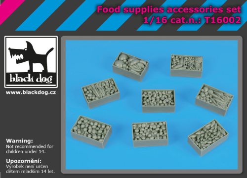 Black Dog T16002 Food supplies accessories set dioráma makett kiegészítő