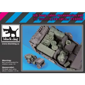   Black Dog T16005 US Jeep cabin accessories set dioráma makett kiegészítő