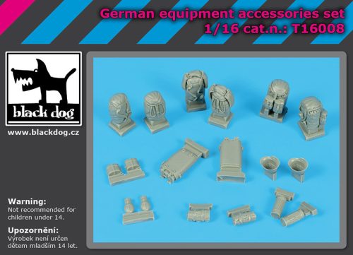 Black Dog T16008 German equipment accessories set dioráma makett kiegészítő