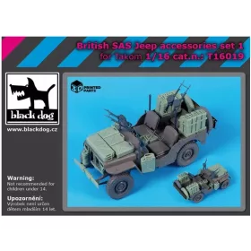   Black Dog T16019 British SAS Jeep accessories set No.1 dioráma makett kiegészítő